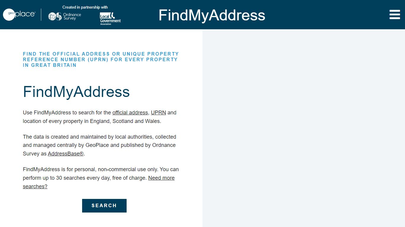 Address finder & UPRN lookup online - FindMyAddress